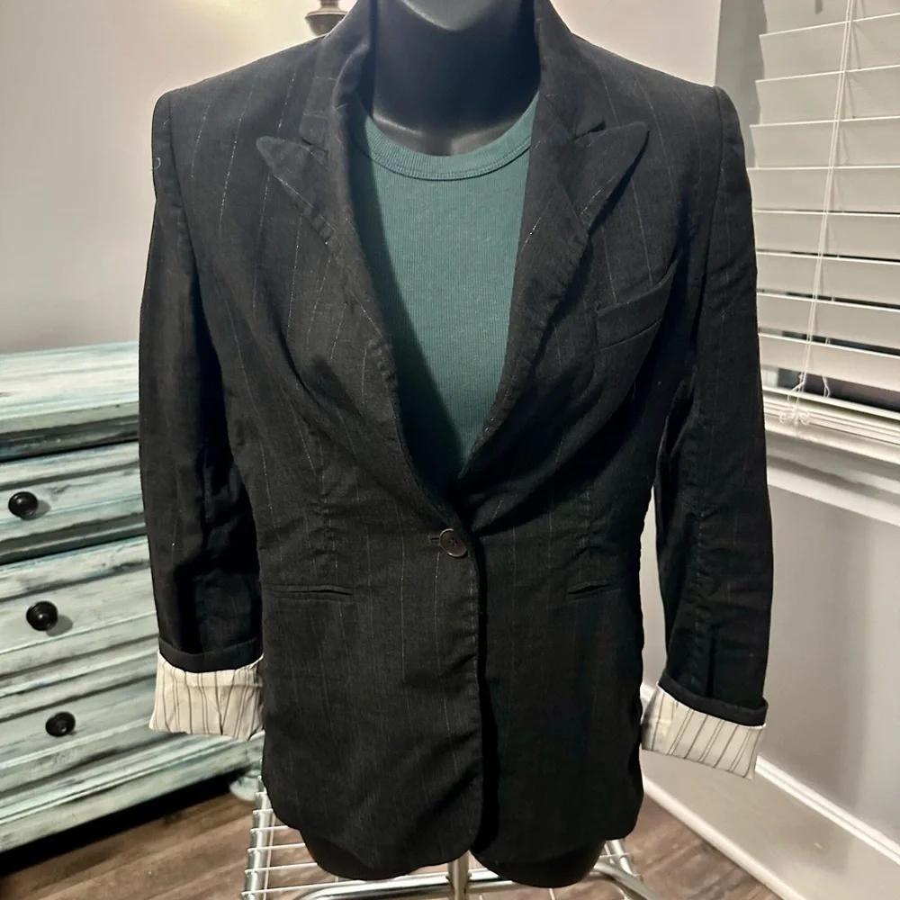 THEORY Pinstripe Blazer